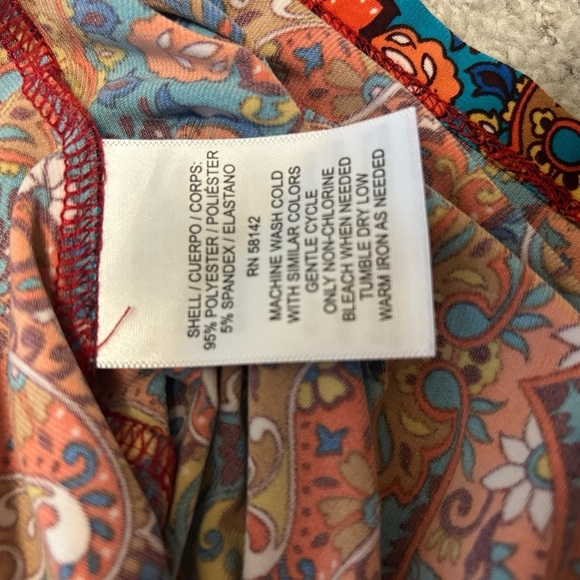 London Times Size 14 poly/spandex boho dress in excellent near new condition - Picture 8 of 13